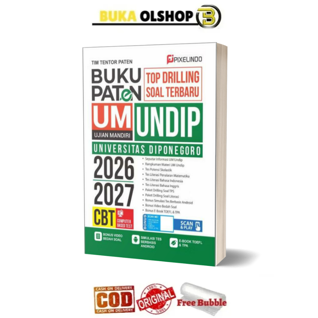 Buku Paten UM UNDIP 2026/2027 Buku Tes Masuk Undip Terbaru