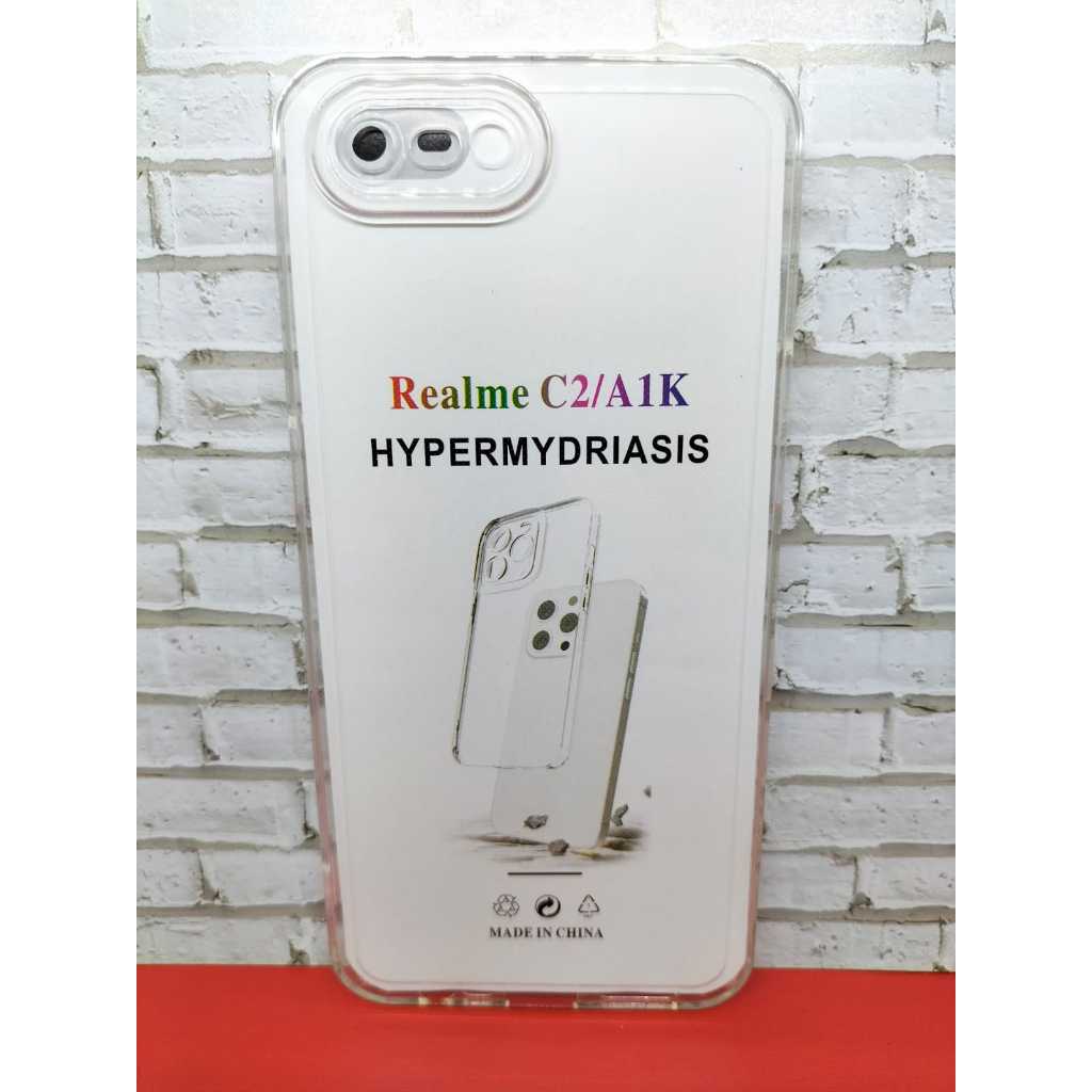 SOFTCASE BENING TRANSPARAN + PROTECT CAMERA OPPO A1K / REALME C2 <POD>