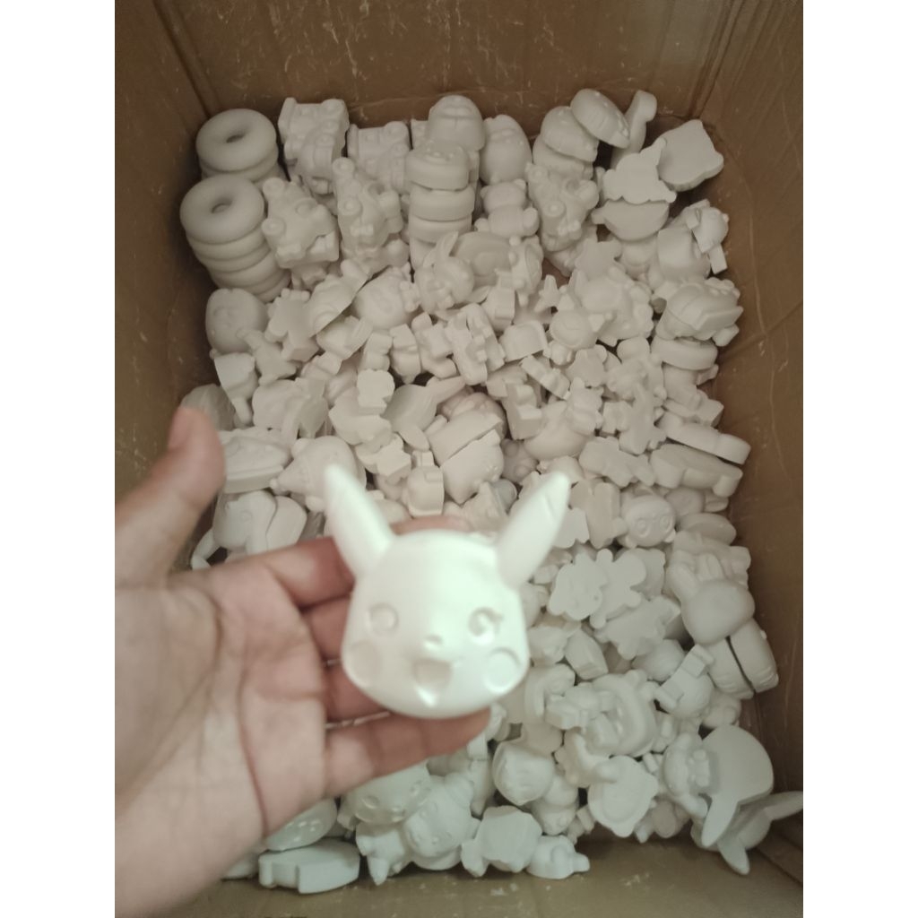 Gypsum Casting 1kg Elephant & Aplus ll bahan buat patung gypsum