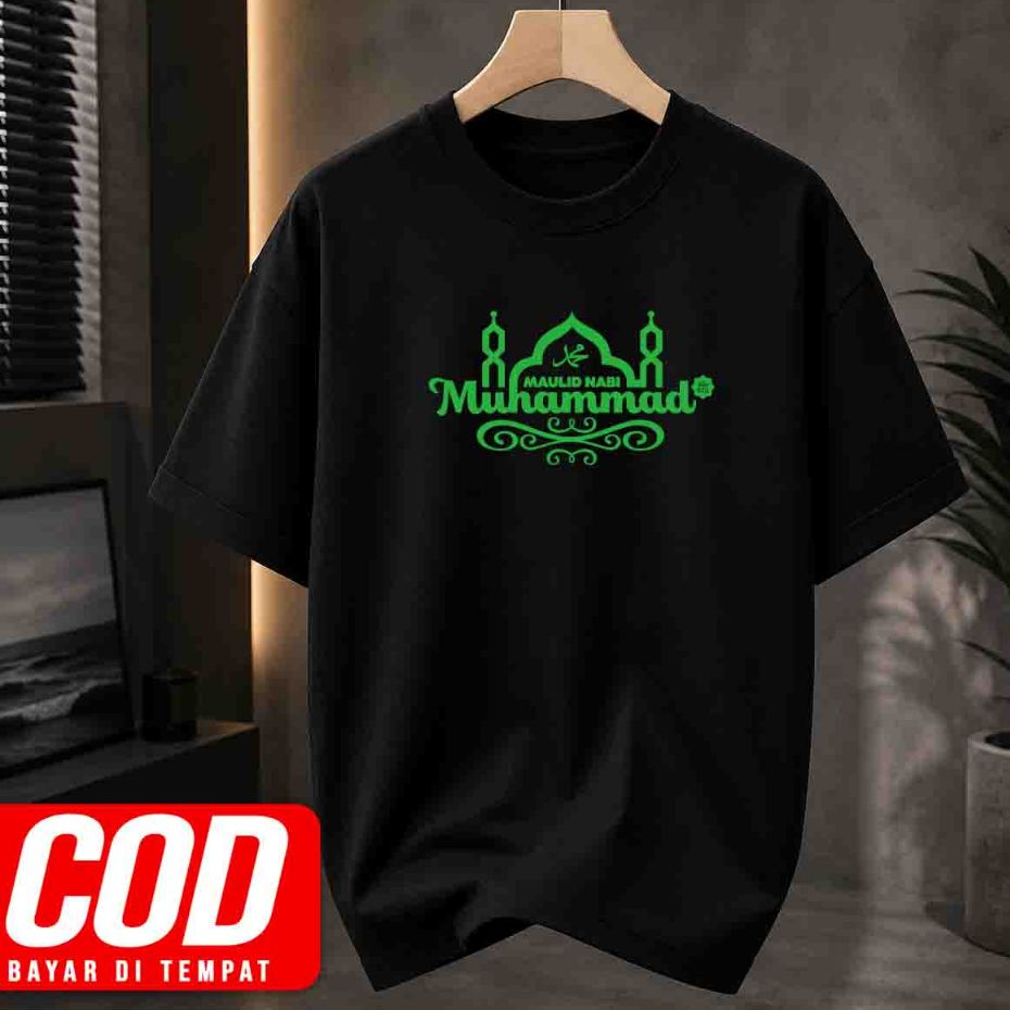 Kaos Distro Maulid Nabi Muhammad Kaos Dewasa Pria Unisex