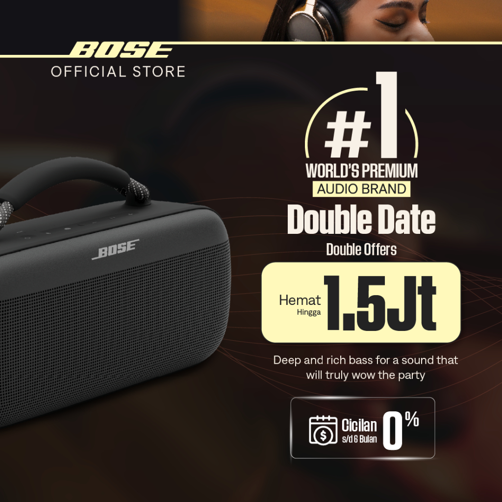 Bose SoundLink Max Speaker Bluetooth Portabel - Black / Blue Dusk