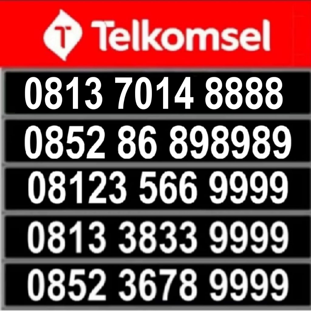 nomer cantik Telkomsel simpati ekor 8888 9999 kwartet