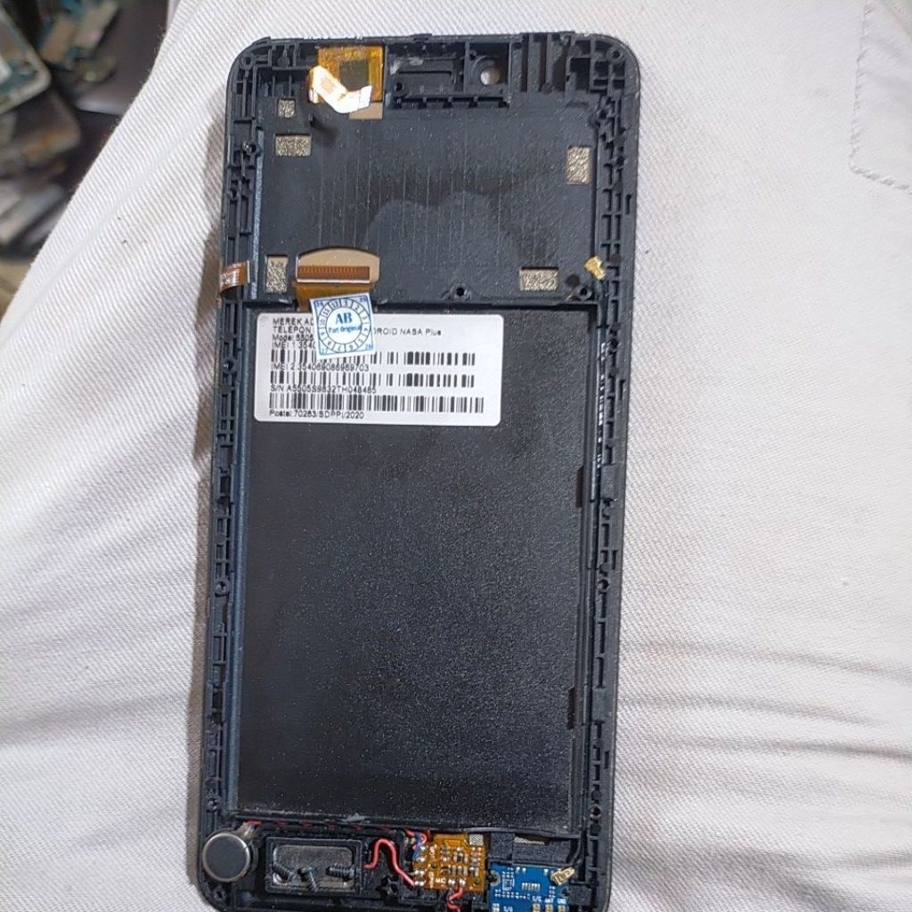 lcd sentuh set frame advan nasa plus