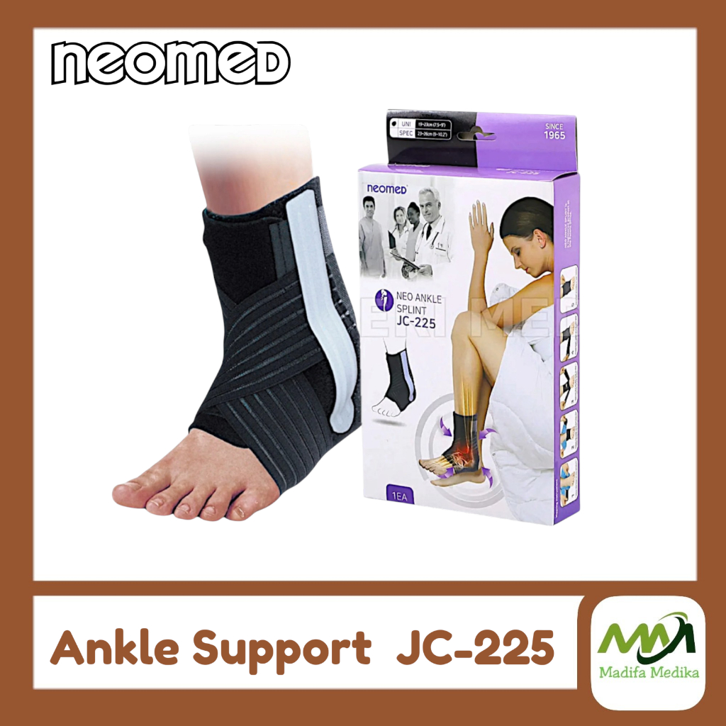 Neomed Ankle Splint Support JC-225   Deker Pergelangan Kaki Neomed JC225  Angkle Support Orthosis Ne