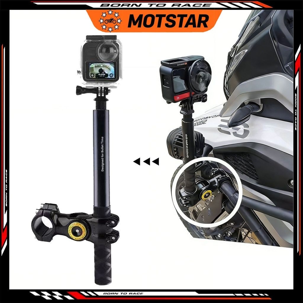 Clamp Holder Action Cam Camera Kamera Klem Bracket Stik Monopod Tongsis Stang Motor
