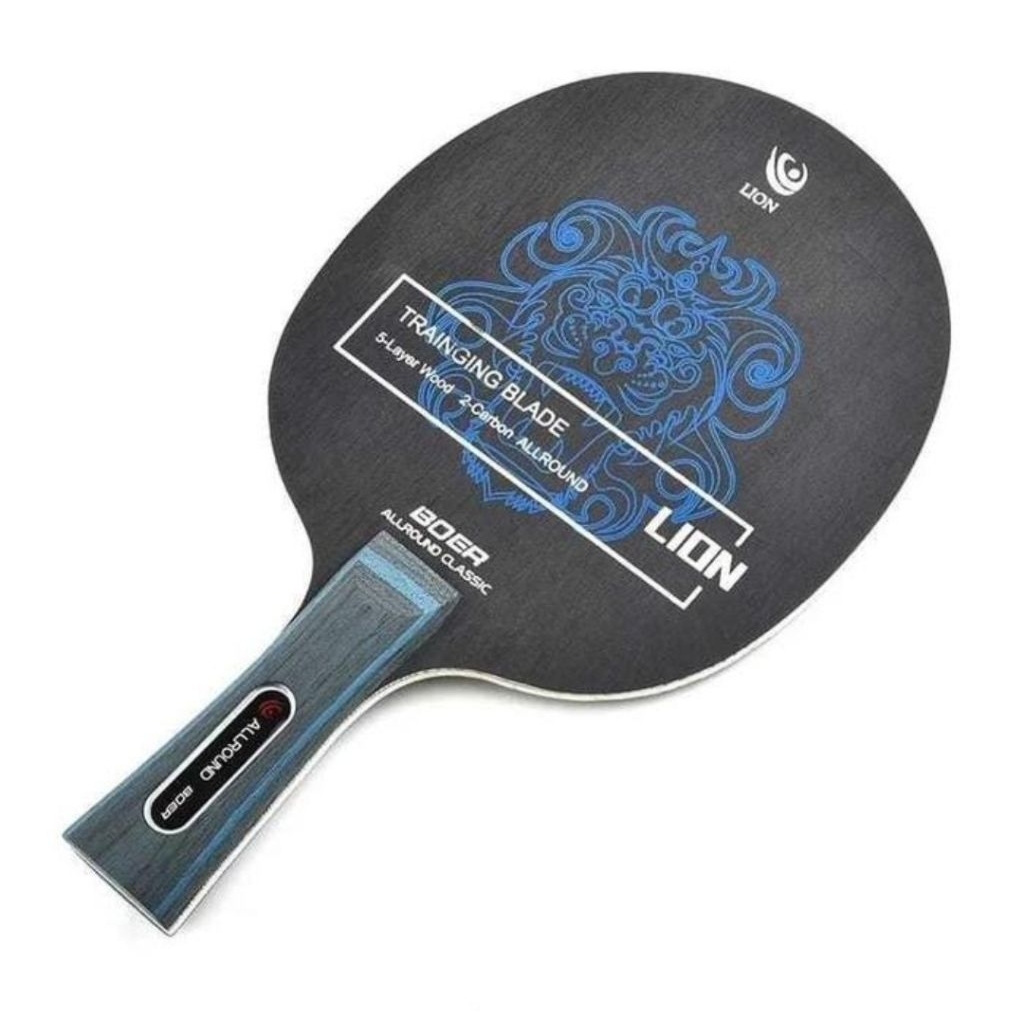 Bet PingPong BOER Blade Lion AllRound - Bat Tenis Meja Carbon Klasik Original