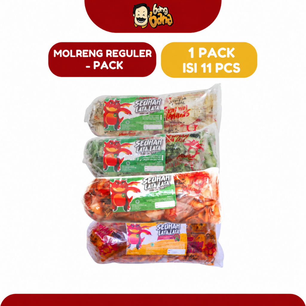 Keripik Molreng Kripik Molring Moring SeuhahLataLata Bang Bana - 1 Pack isi 11 Pcs