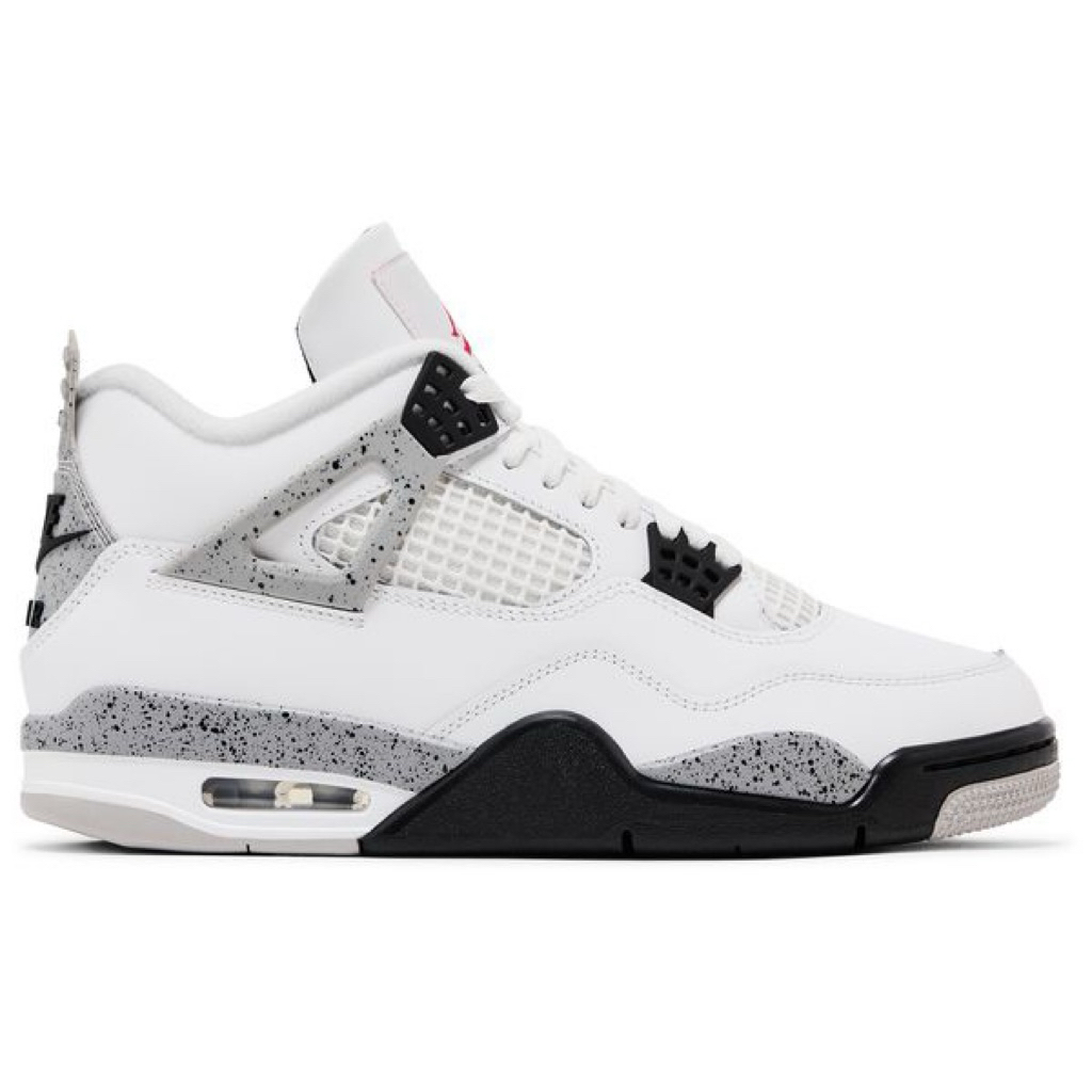 Sepatu sneakers air jordan 4 retro OG white cement 39-44