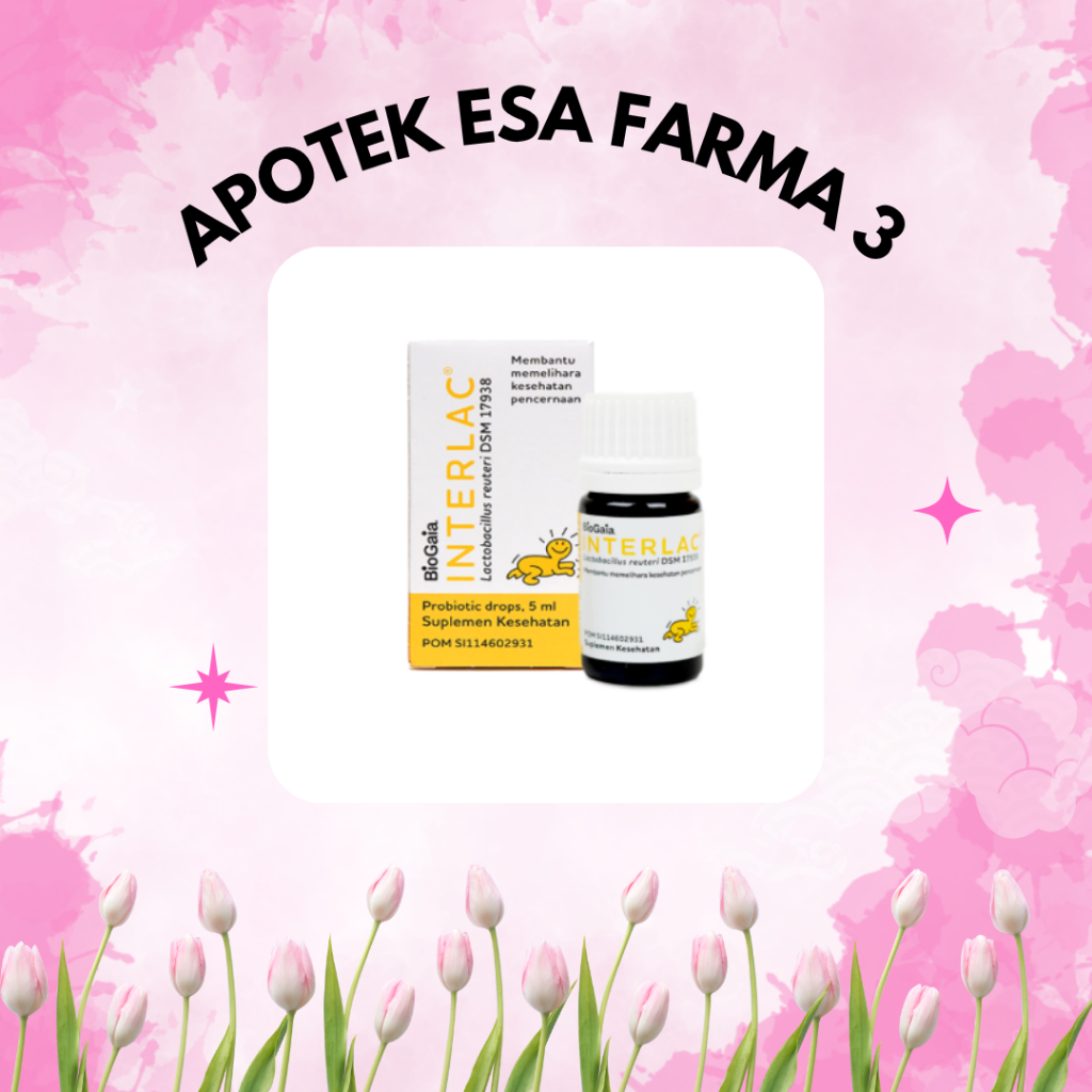 Interlac Drops 5 ml  probiotik Lactobacillus reuteri