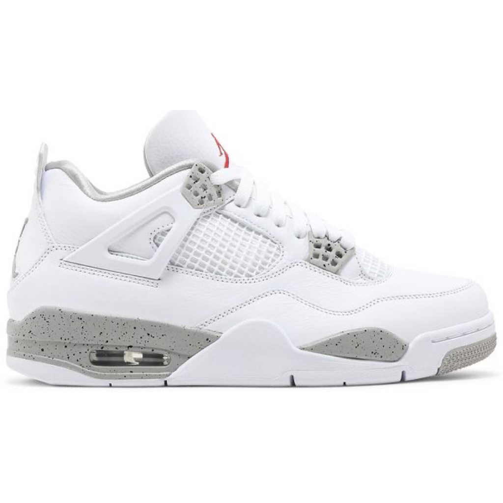 Sepatu sneakers air jordan 4 retro white oreo 39-44