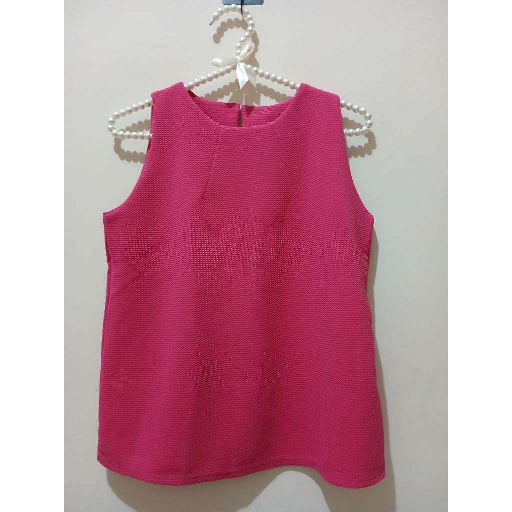 atasan pink, atasan preloved