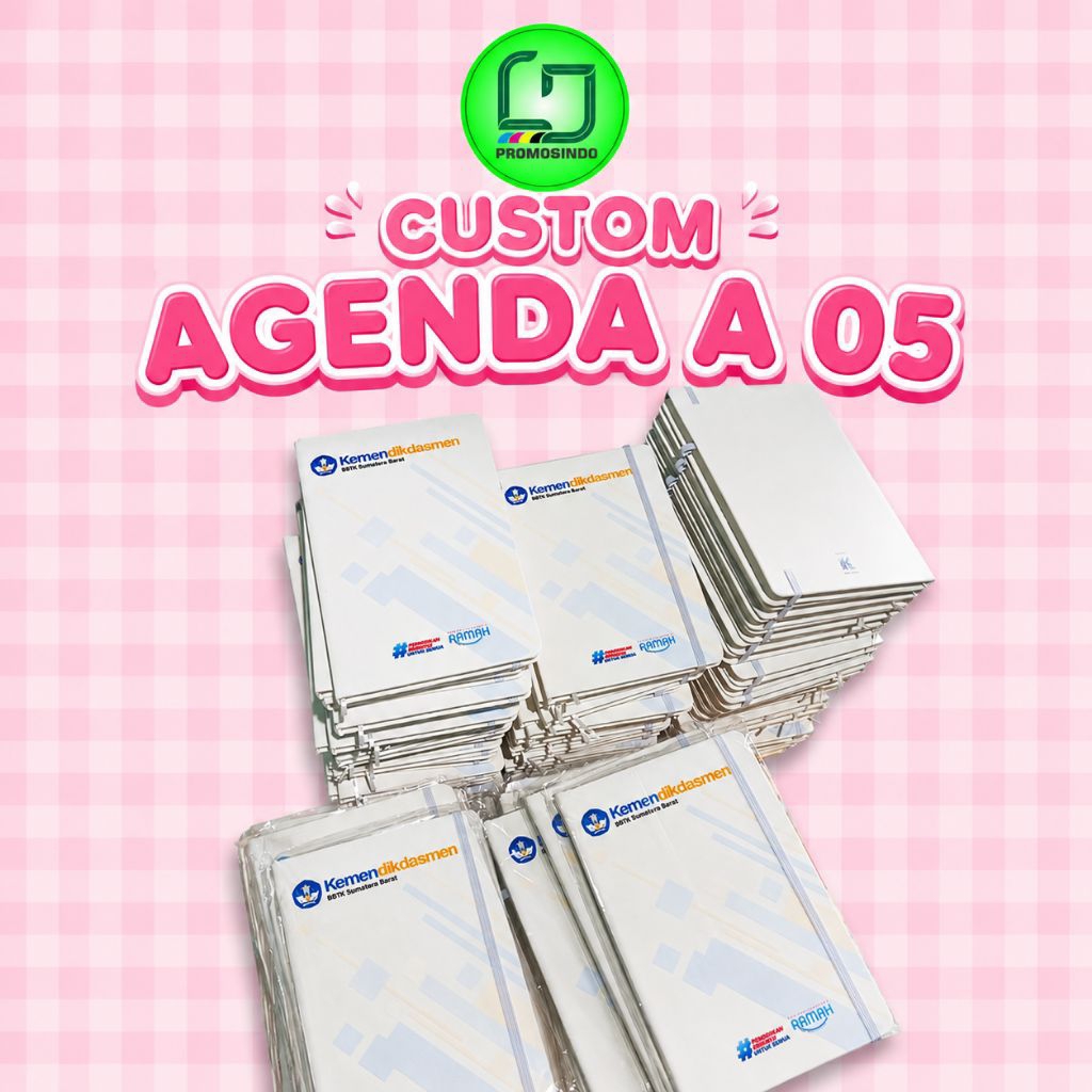 buku agenda custom / notebook custom / agenda a5 / notebook a5 / agenda promosi seminar