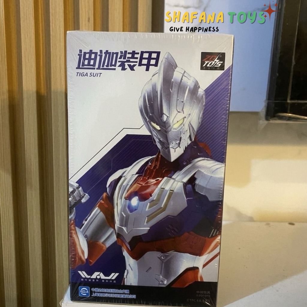 Action Figure Ultraman Suit Tiga ZD Toys Original 1:10 Scale