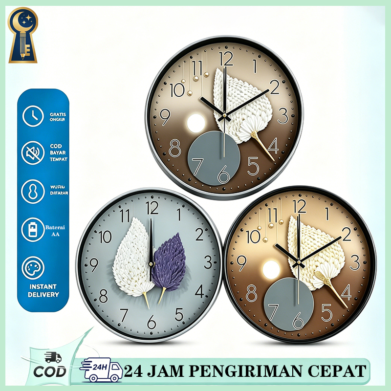Jam dinding besar 30 cm / Jam dinding estetik / Jam dinding / Jam dinding minimalis