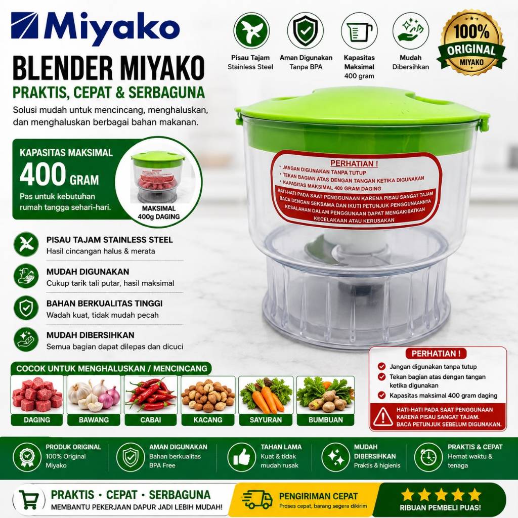 CHOPPER BLENDER DAGING MIYAKO / NATIONAL / MEAT CHOPPER DAGING MIYAKO