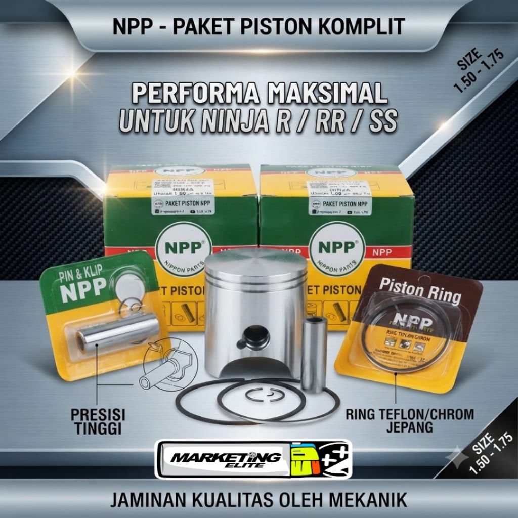 Piston NINJA 2Tak piston kit Ninja NPP set ring piston pen 15 NPP