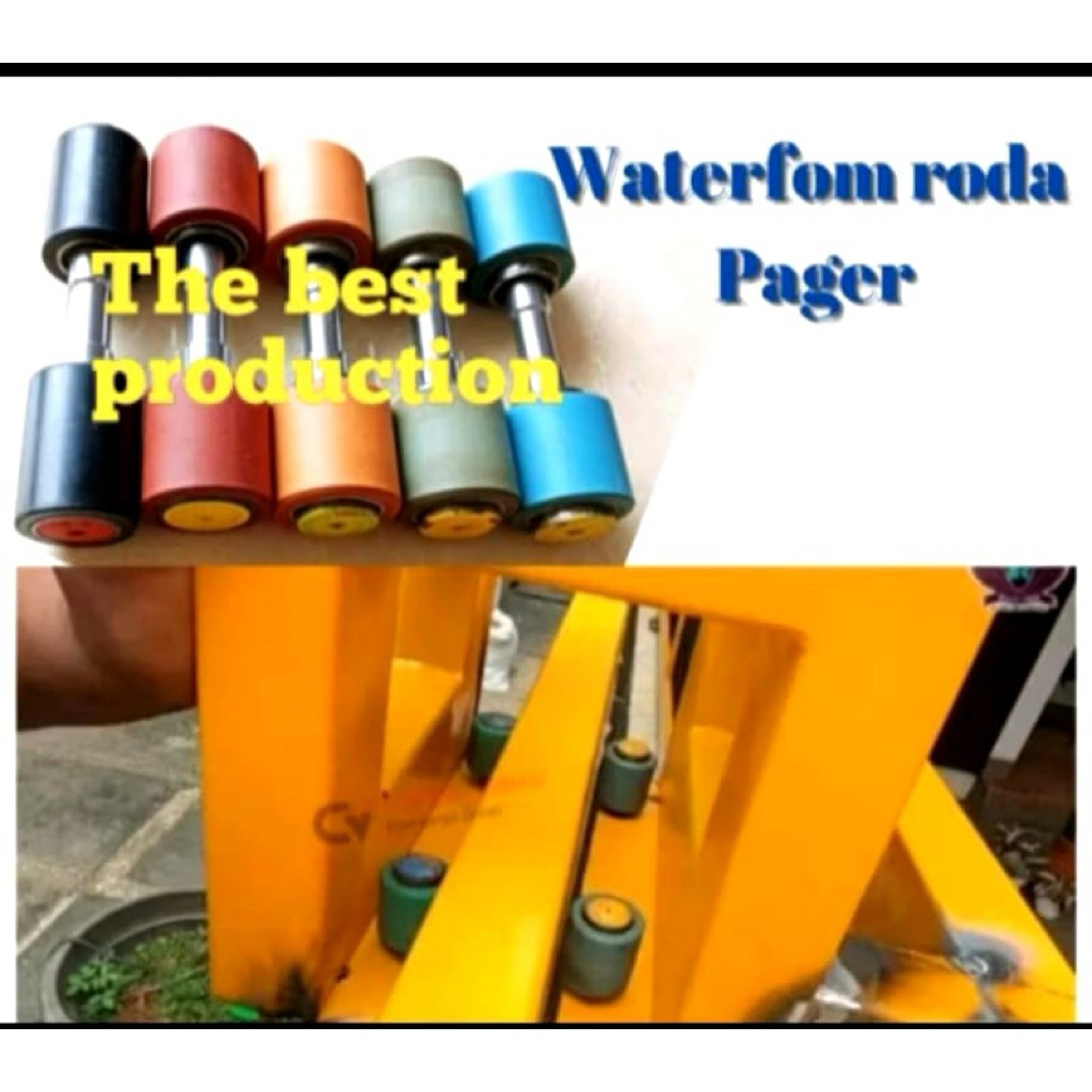 TERMURAH WATERFORM RODA KARET/RODA KARET PAGAR/RODA PAGAR KARET