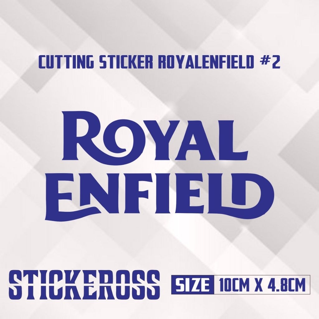 cutting sticker royal enfield - stiker cutting aksesoris motor mobil variasi