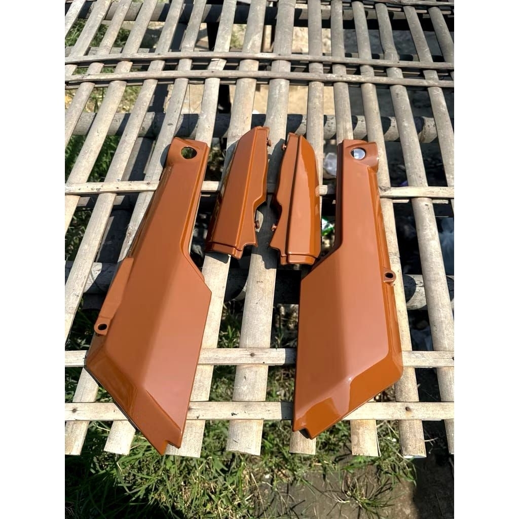 COVER BODY SET TUTUP AKI HONDA WIN 100 BODY SET WIN COKLAT
