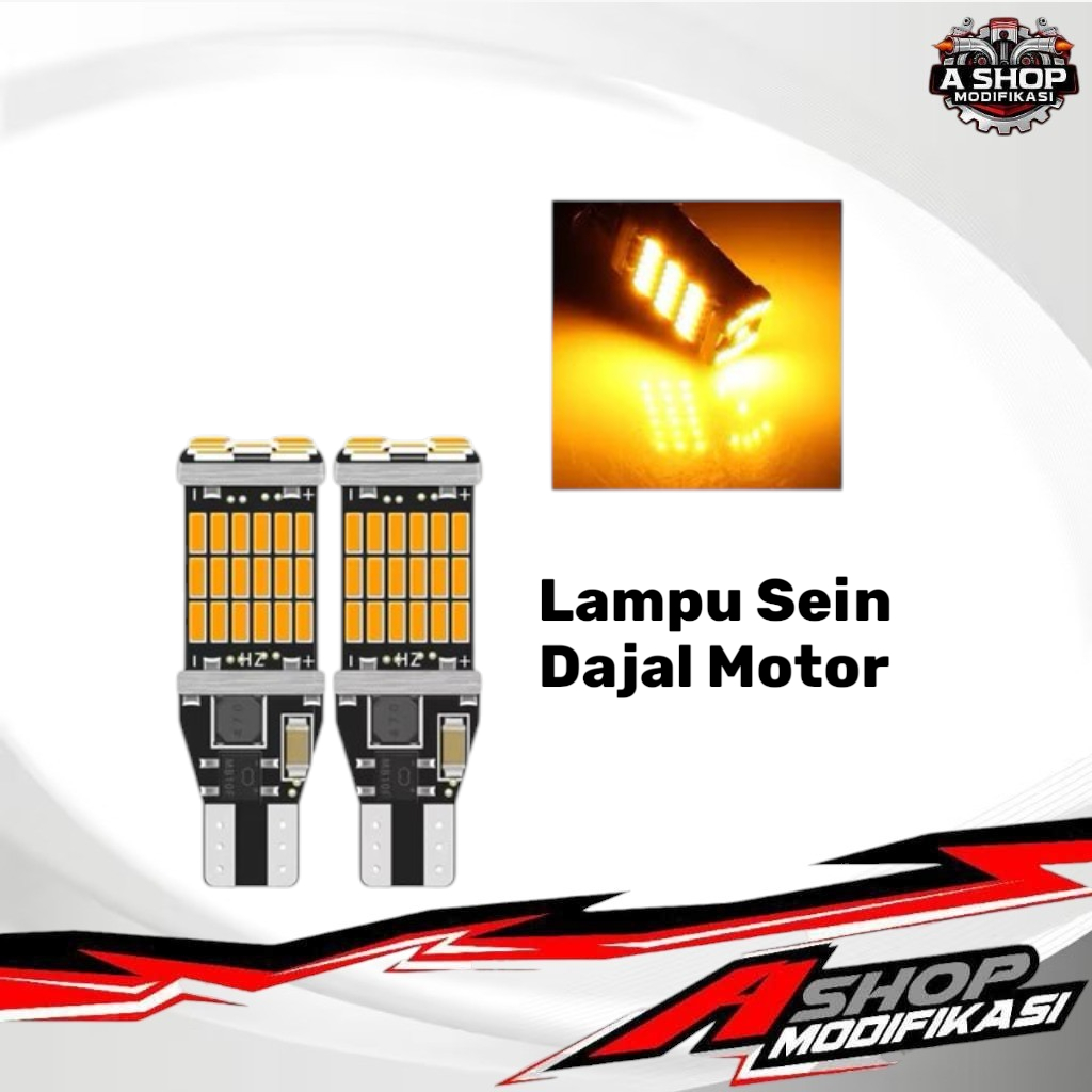 Sein Led Super Terang Lampu Sein Dajal Motor Super Terang (HARGA 2 PCS)