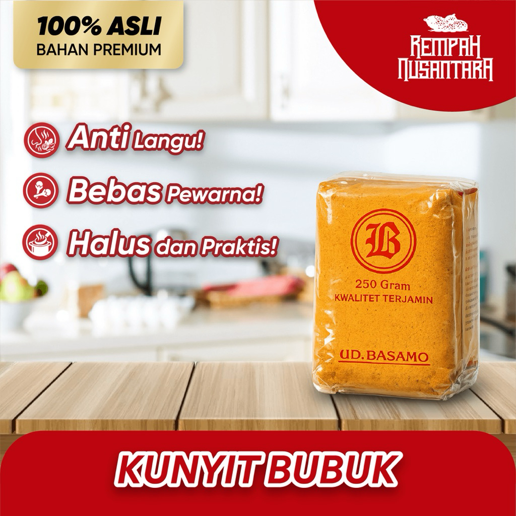 Kunyit Bubuk Halus Original - Kunyit Bubuk Murni