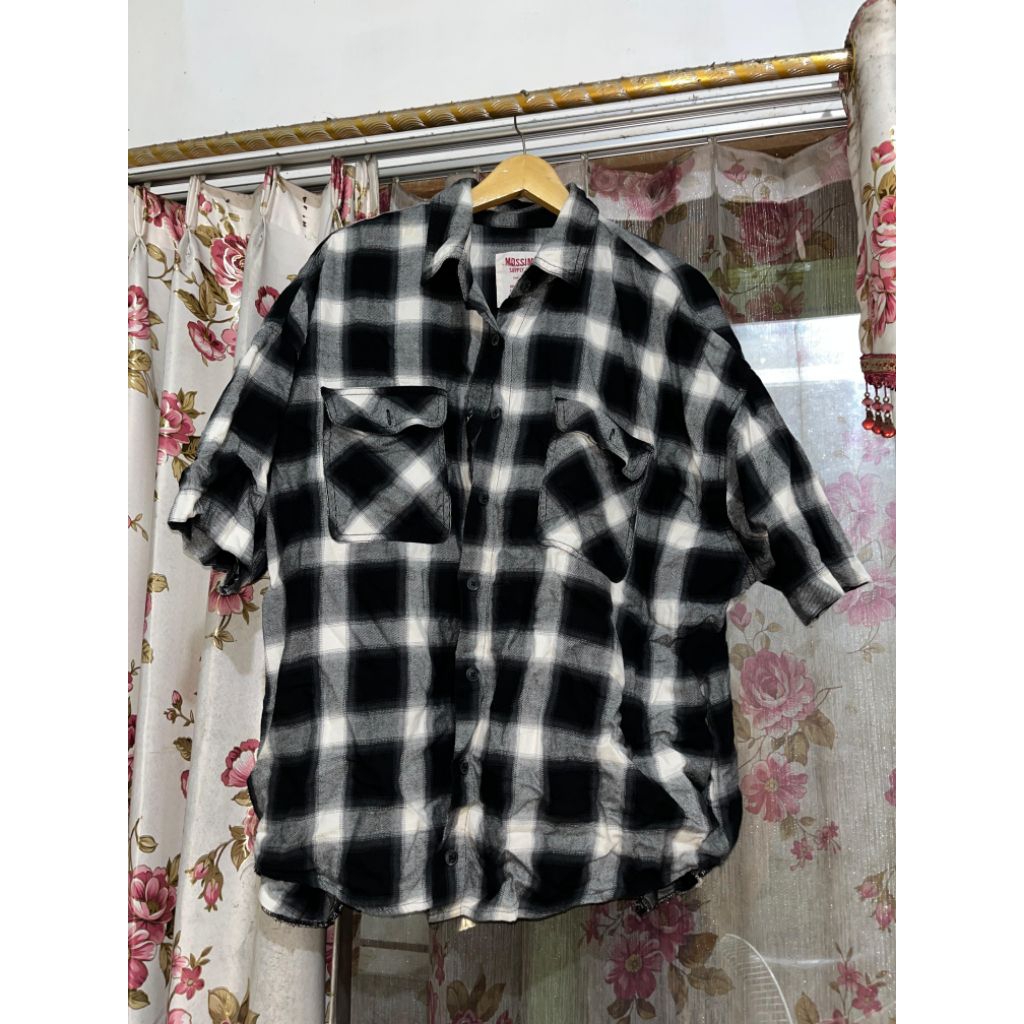 kemeja mossimo kotak jumbo oversize