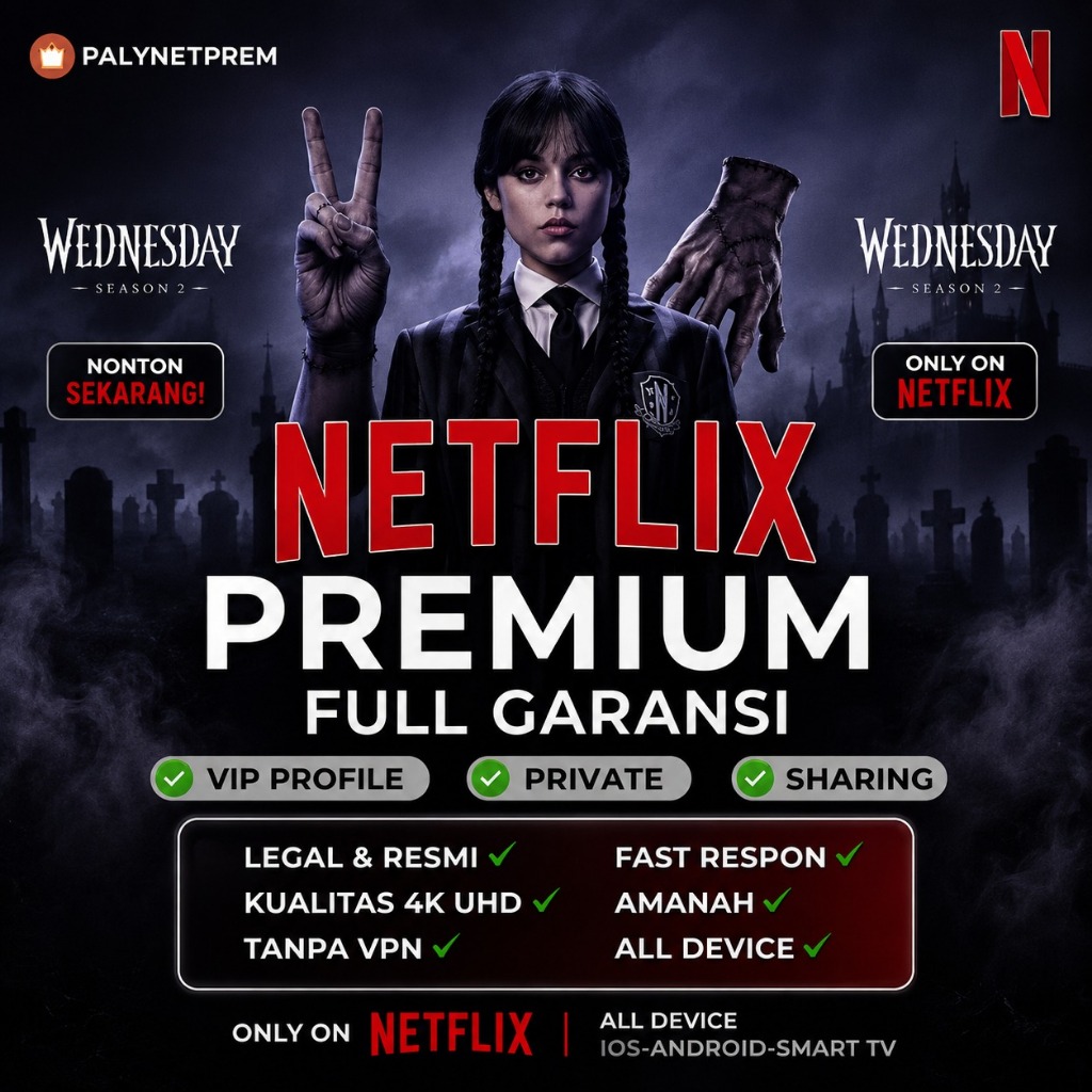 Paket Langganan Netflix Premium 4K Private - 1 Bulan 3bulan