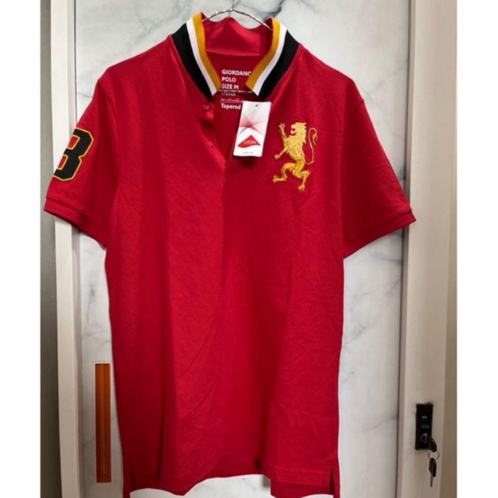 Giordano polo man lion 3D tapered fit
