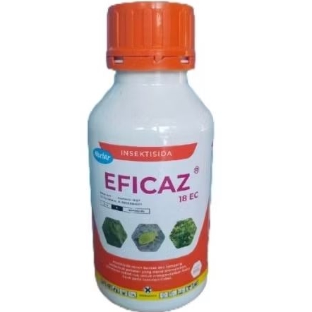 Eficaz 18 EC 500 ml, Insektisida kontak lambung dan Translaminar, ampuh basmi hama keriting daun tan
