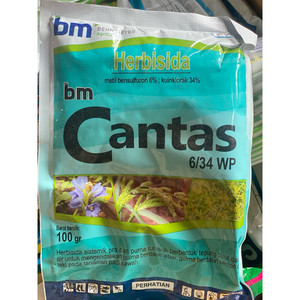 HERBISIDA CANTAS -6/34ec -metil bensulfuron 6% ; kuinklorak 34% -100r