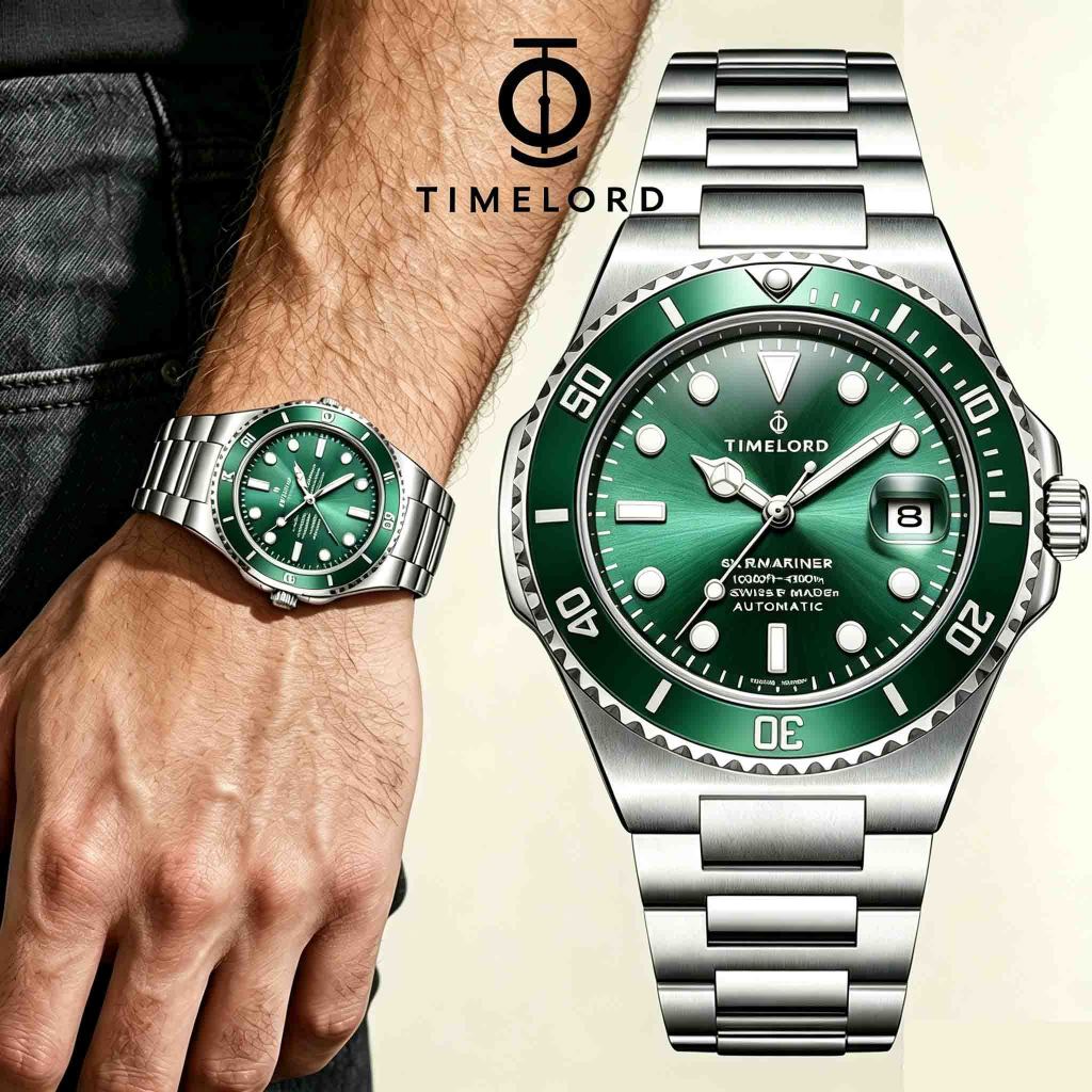 TIMELORD 2099 Jam tangan pria Model baru jam kuarsa tangan pria Tahan Air  Kaca Safir