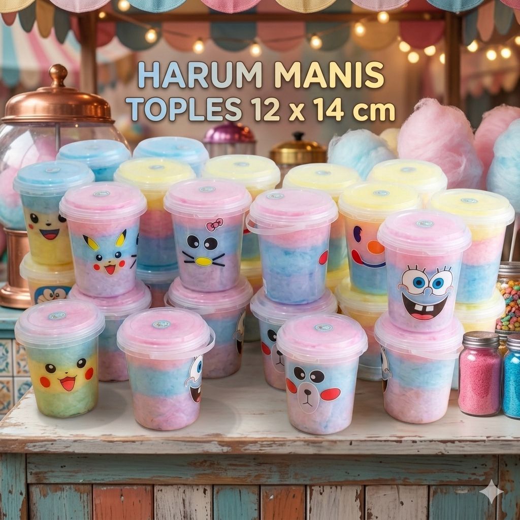 Harum Manis Model Kemasan TOPLES 1000ML Dan Kemasan cup 22 oz