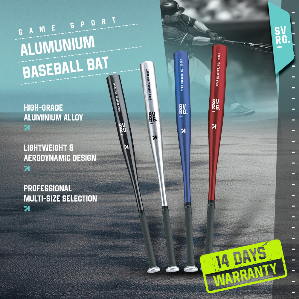 Tongkat Baseball - Pemukul Baseball - Tongkat Bisbol - Stick Baseball Besi - Aluminium Baseball Bat 