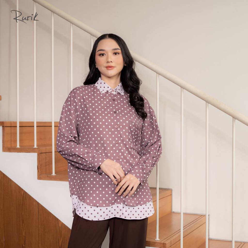 RURIK NIXIE SHIRT | RURIK VOL 2 JUNE | KEMEJA WANITA | BLOUSE WANITA MUSLIM
