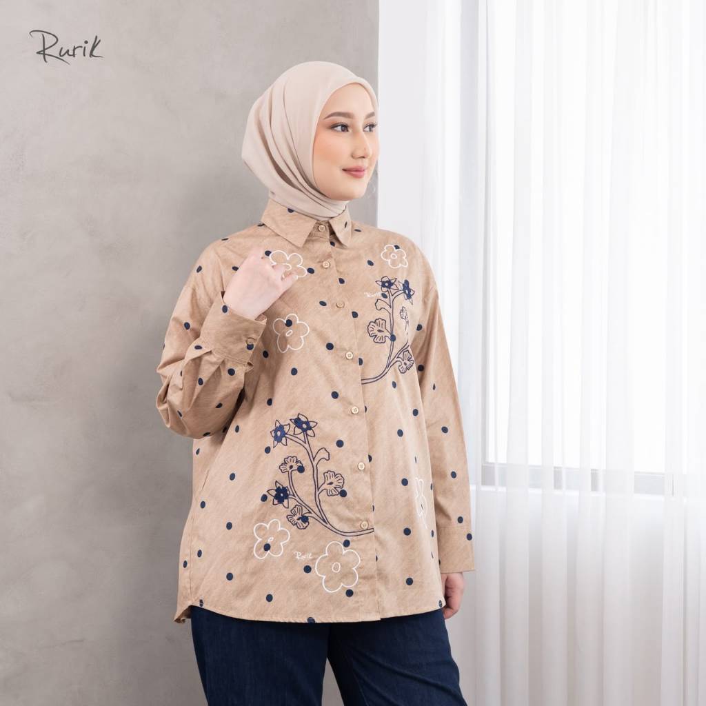 RURIK HELZA EMBRIODERY| RURIK VOL 2 JUNE | KEMEJA WANITA | BLOUSE WANITA MUSLIM
