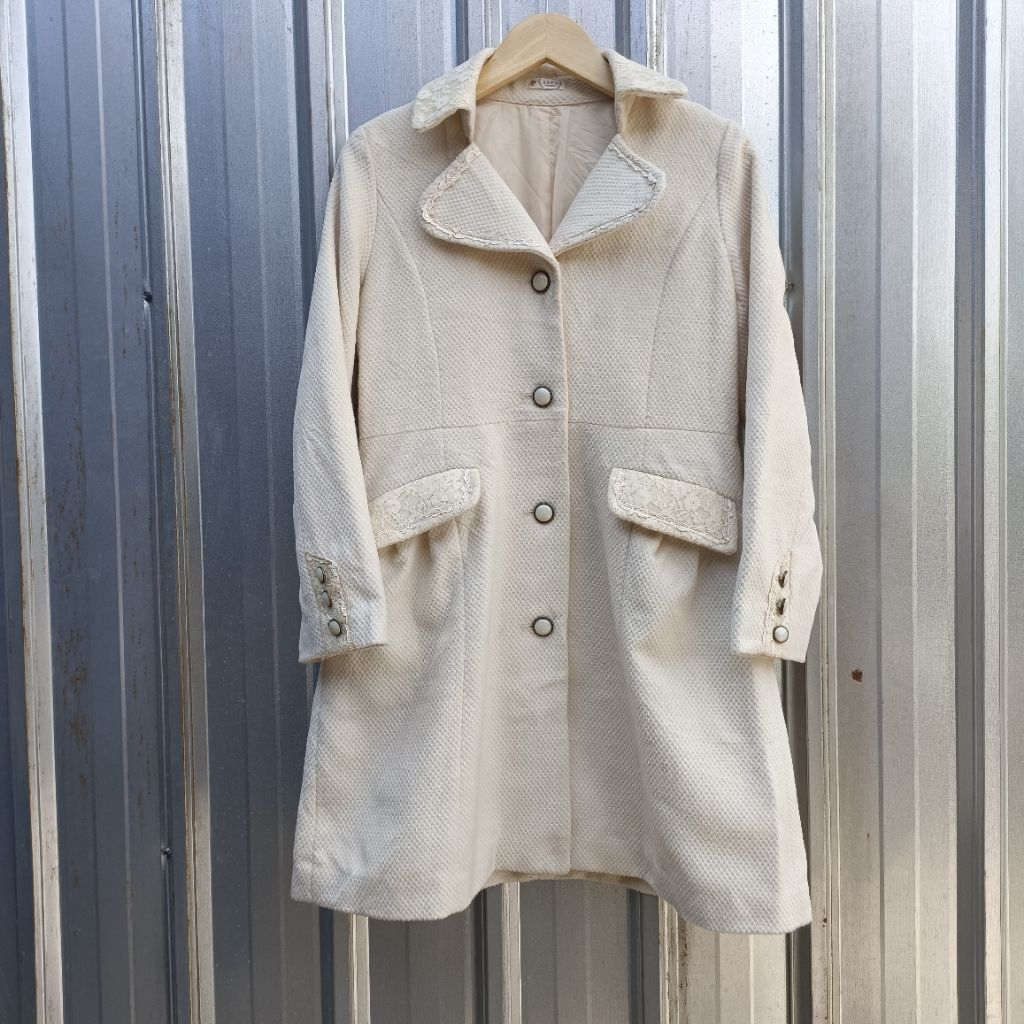 AXES FEMME Winter Wool Coat Kawaii Vintage Y2K
