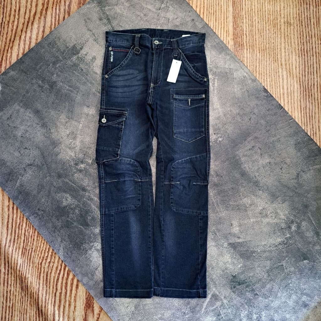 2599 Celana jeans unbrand cargo streetwear biker