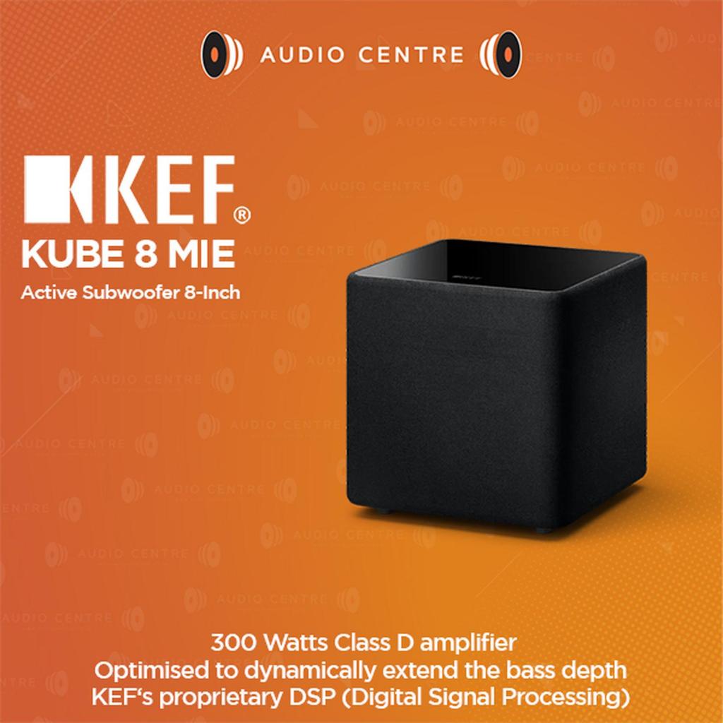KEF KUBE 8 MIE Active Subwoofer 8 inch driver bass