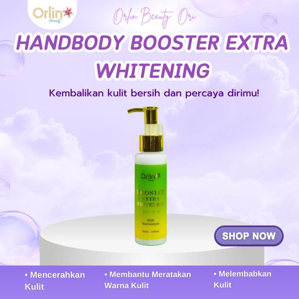 Orlin Beauty Skincare Hand Body Lotion Whitening Booster Pencerah Mencerahkan Melembabkan Kulit BPOM