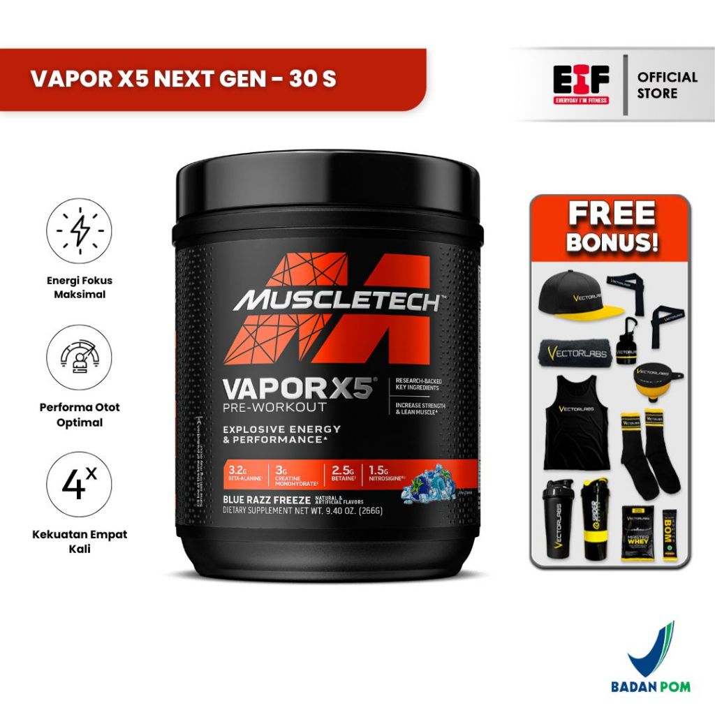 MUSCLETECH Vapor X5 Next Gen 30 Serving - Pre Workout