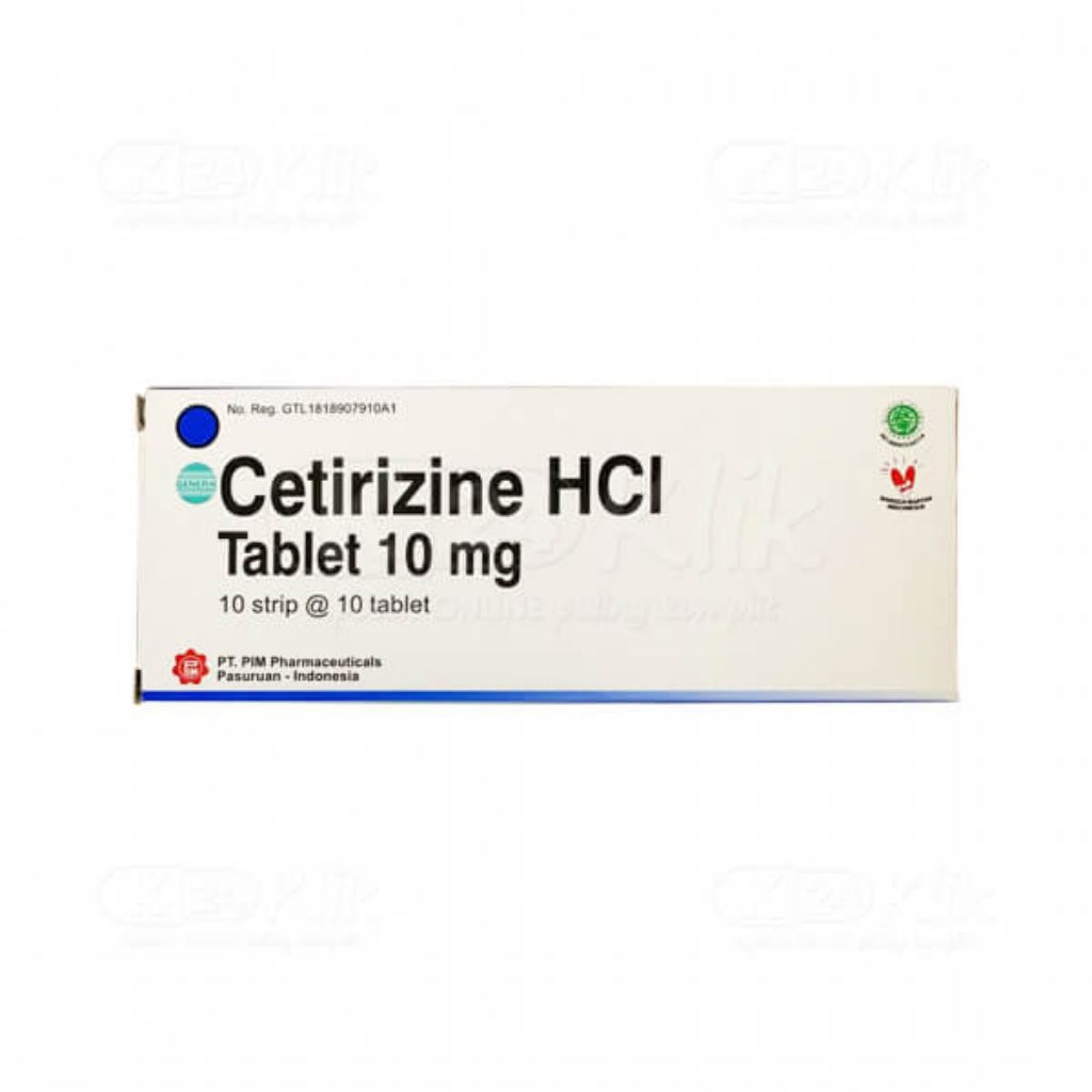 Cetirizine HCI PIM Obat Alergi|10 tablet-Perstrip