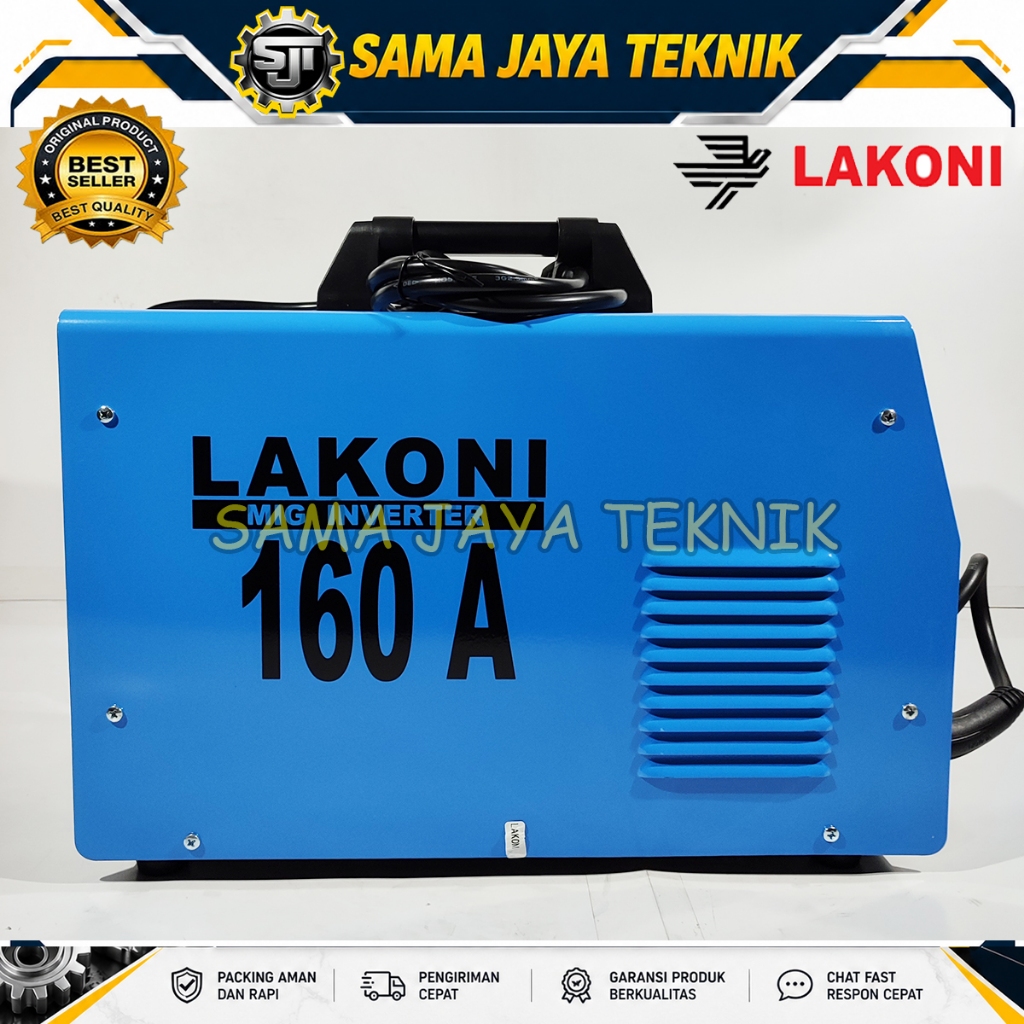 MESIN LAS INVERTER TANPA GAS LAKONI MIG160I
