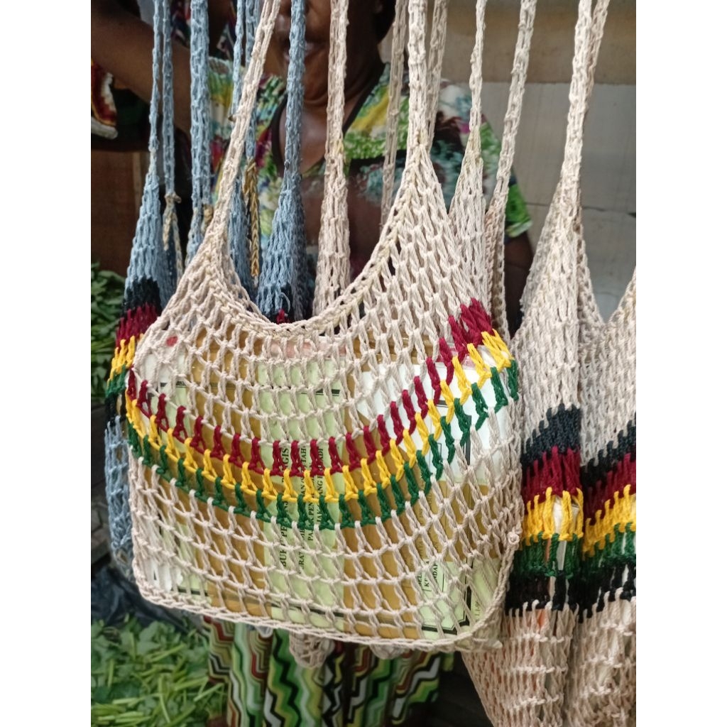 Tas noken Papua Rasta|oleh oleh papua