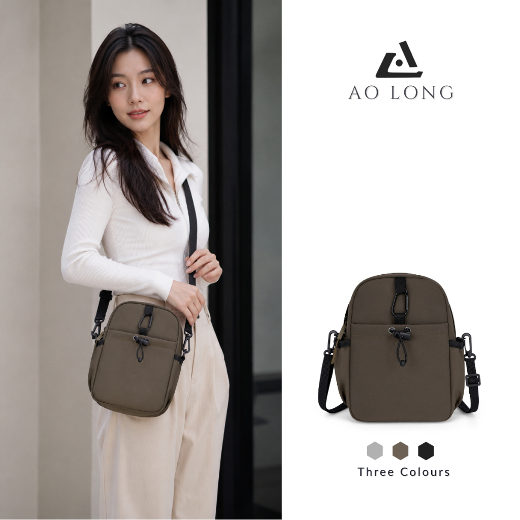 AOLONG Tas Selempang Wanita RALIN 1361 Crossbody Bag Casual Cocok Untuk Daily