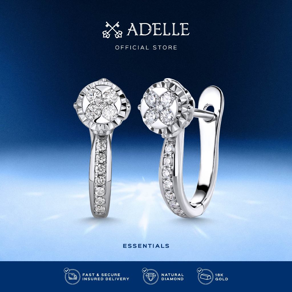 Adelle Jewellery - Essentials Casey Diamond Earrings - Anting Emas Berlian