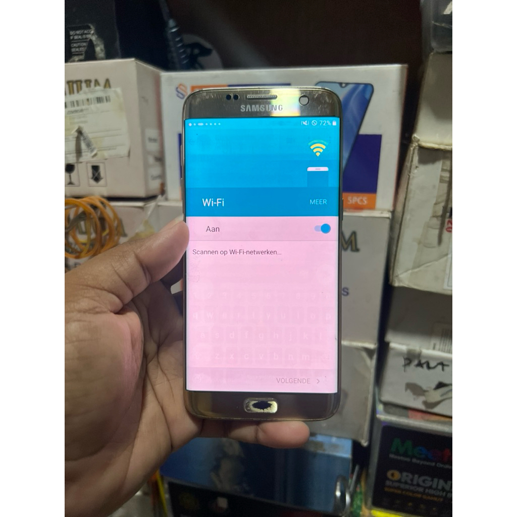 lcd+ fream Samsung S7 Edge minus shadow tipis
