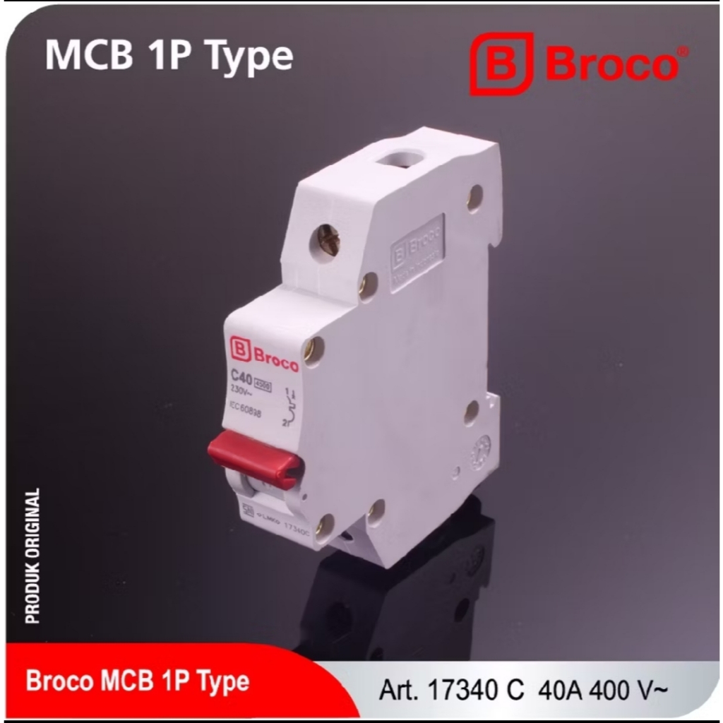 Broco Electrical 17340C MCB BROCO C 40A