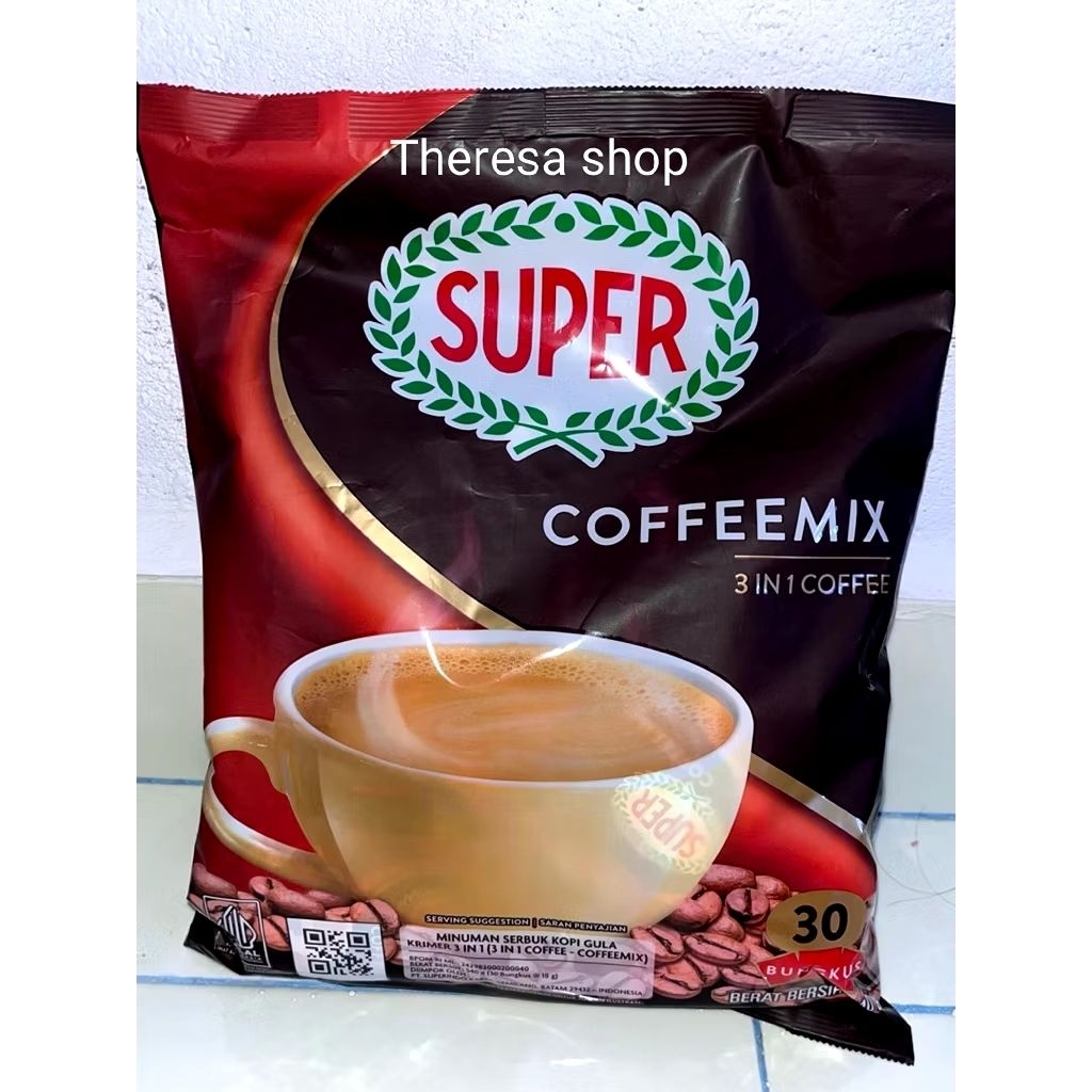 COFFEE MIX SUPER 3 IN 1 1pack isi(30 SACHET) ASLI MALAYSIA SINGAPORE