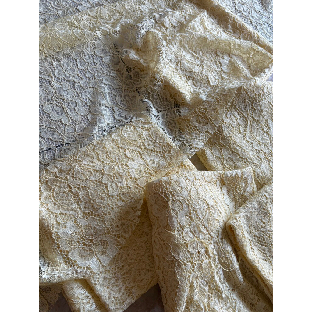 kain kebaya viral butter yellow / kain kebaya butter yellow / kain kebaya / kebaya butter yellow