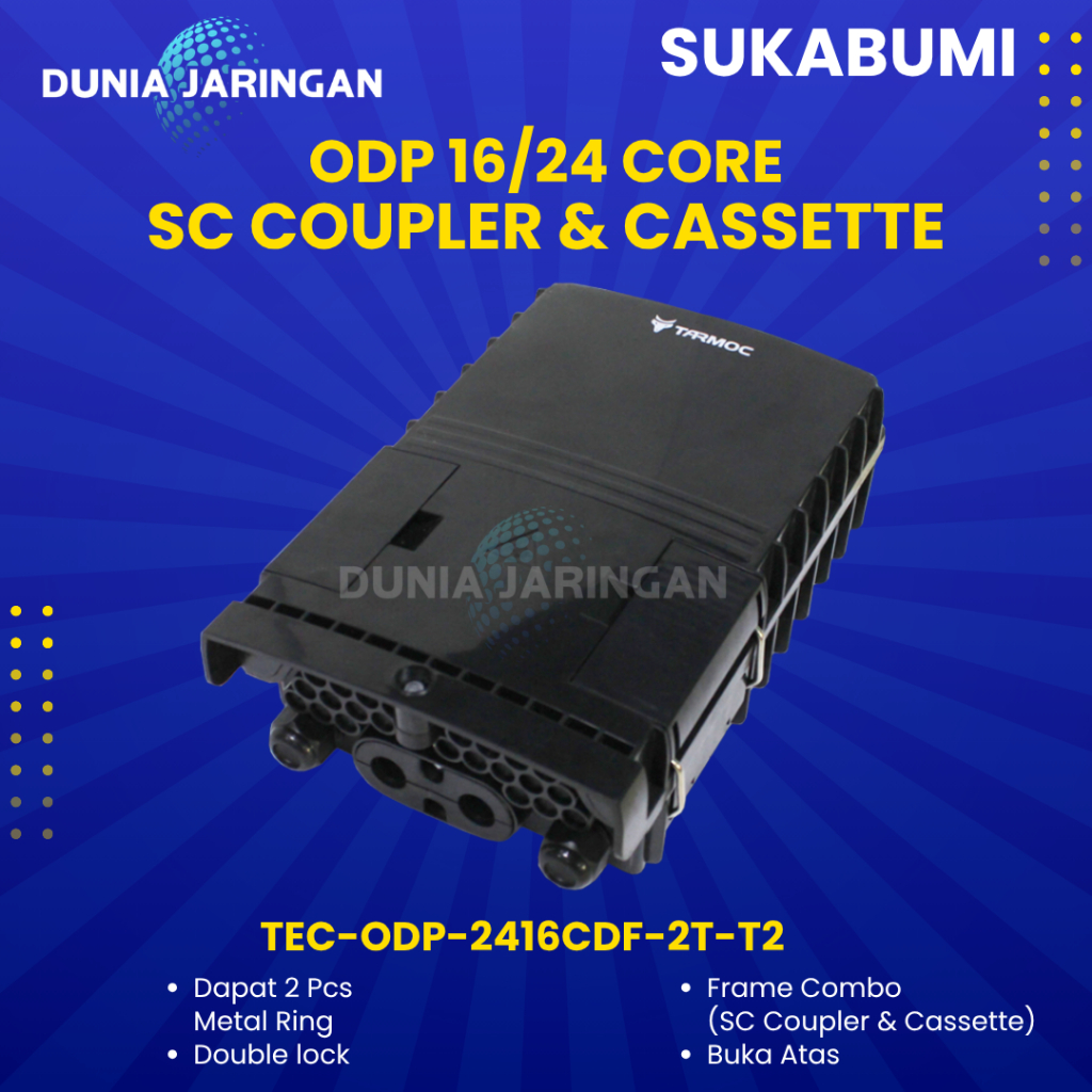 ODP Mini 16 Core SC Hitam | Fiber Optic mini ODP 16C |Box Fiber Optic